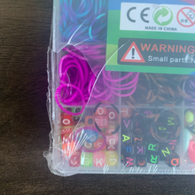 Lade das Bild in den Galerie-Viewer, Loombänder Set für Kinder, 24 Farben Gummibänder Set, Basteln