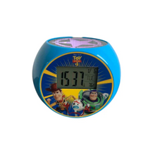 Lade das Bild in den Galerie-Viewer, Radioprojektorwecker Projektor Uhr Toy Story,Woody Buzz, Nachtlicht Lexibook