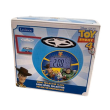 Lade das Bild in den Galerie-Viewer, Radioprojektorwecker Projektor Uhr Toy Story,Woody Buzz, Nachtlicht Lexibook