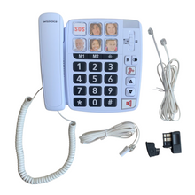 Lade das Bild in den Galerie-Viewer, Schnurgebundenes Telefon mit extra großen Taste, Swissvoice Xtra