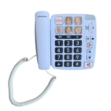 Lade das Bild in den Galerie-Viewer, Schnurgebundenes Telefon mit extra großen Taste, Swissvoice Xtra