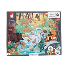 Lade das Bild in den Galerie-Viewer, Puzzle Tiere des Waldes, 81 Teile, Janod