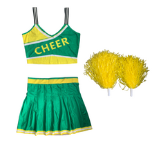 Lade das Bild in den Galerie-Viewer, Kostüm Cheerleader, Outfit mit Pompons, Cheerleading-Kostüm, M