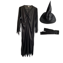 Lade das Bild in den Galerie-Viewer, Kostüm Hexe, Kleid, Gürtel, Hut, Magierin, Widmann, M