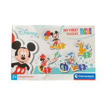 Lade das Bild in den Galerie-Viewer, Puzzle 3 + 6 + 9 + 12 Teile Clementoni Supercolor Mickey Mouse Maus