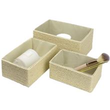 Lade das Bild in den Galerie-Viewer, Aufbewahrungskörbe, Makeup-Boxen, Flechtkorb, Korb, La Jolie Muse,Set, 3St.