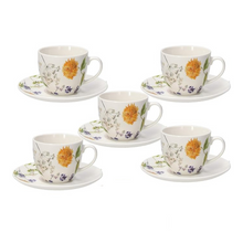 Lade das Bild in den Galerie-Viewer, Tasse mit Teller, Tognana Audrey, 5 Stück