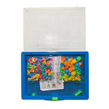 Lade das Bild in den Galerie-Viewer, Pegboard-Spielzeug für frühes Lernen, Pilz-Peg-Puzzle, 296 Stück Nagelperlen