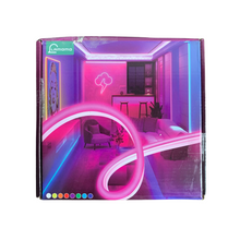 Lade das Bild in den Galerie-Viewer, Lamomo Neon LED Strip 10m, RGB Led Streifen mit Fernbedienung APP Steuerung
