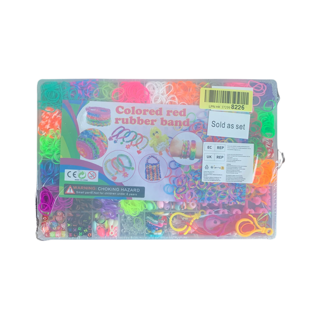 Loombänder Set für Kinder, 24 Farben Gummibänder Set, Basteln