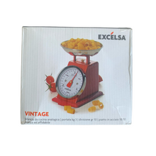 Lade das Bild in den Galerie-Viewer, Vintage-Küchenwaage, Waage, Manuelle Tara, Excelsa
