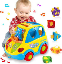 Lade das Bild in den Galerie-Viewer, Sortierspielzeug Baby Spielzeug Form Sortieren Bus
