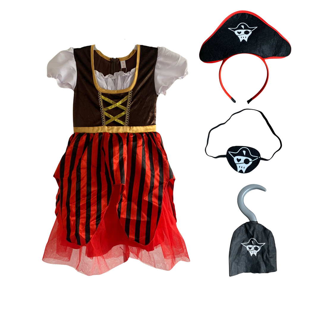 Kostüm Pirat Piratenkostüm Piratin, 100