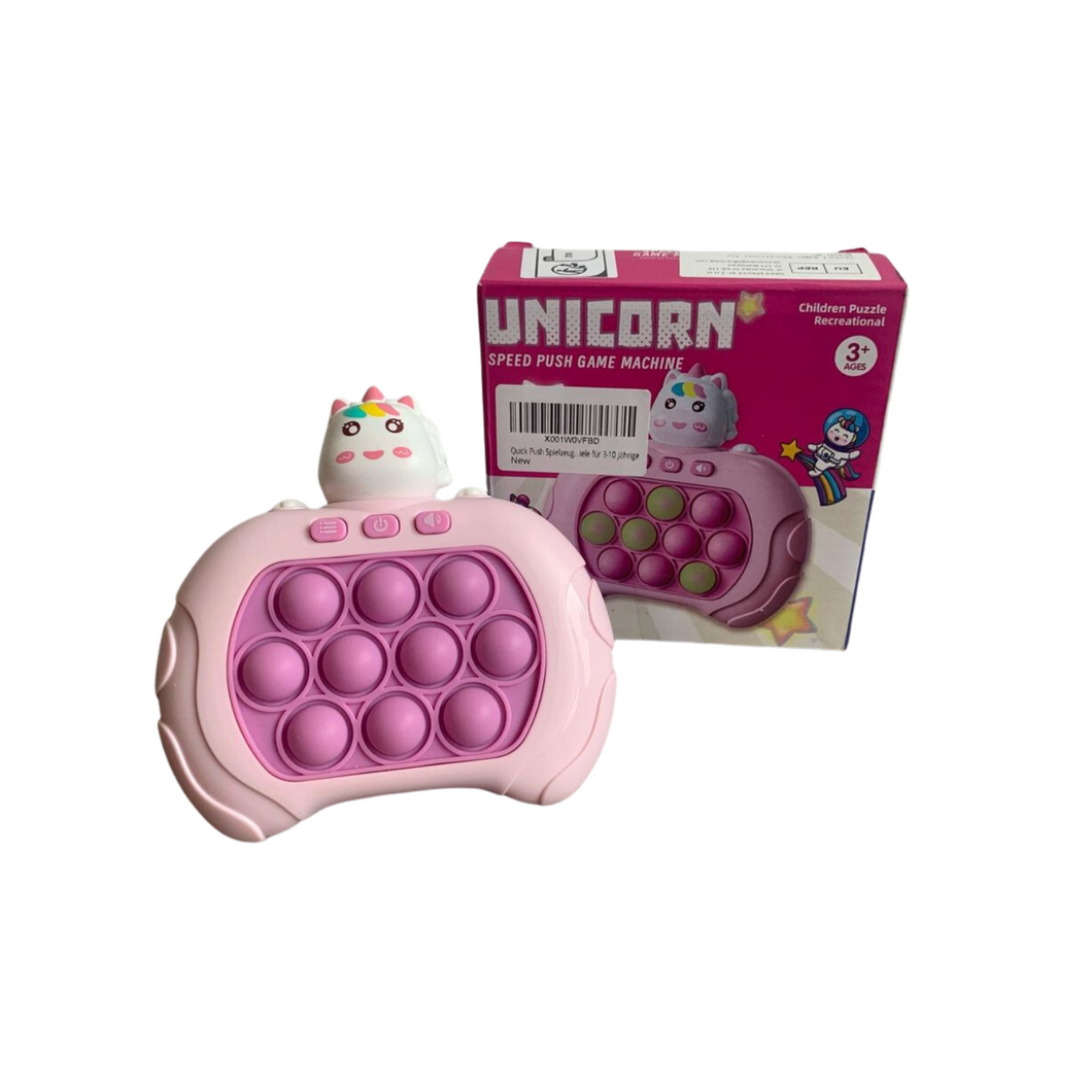 Push-Spiel mit Bildschirm, Pop Push It, Fidget Toys, englisch