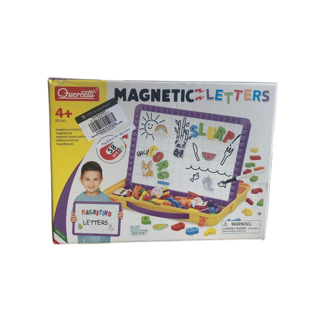 Magnetspiel, Magnettafel mit farbigen Buchstaben, Magnetic Letter