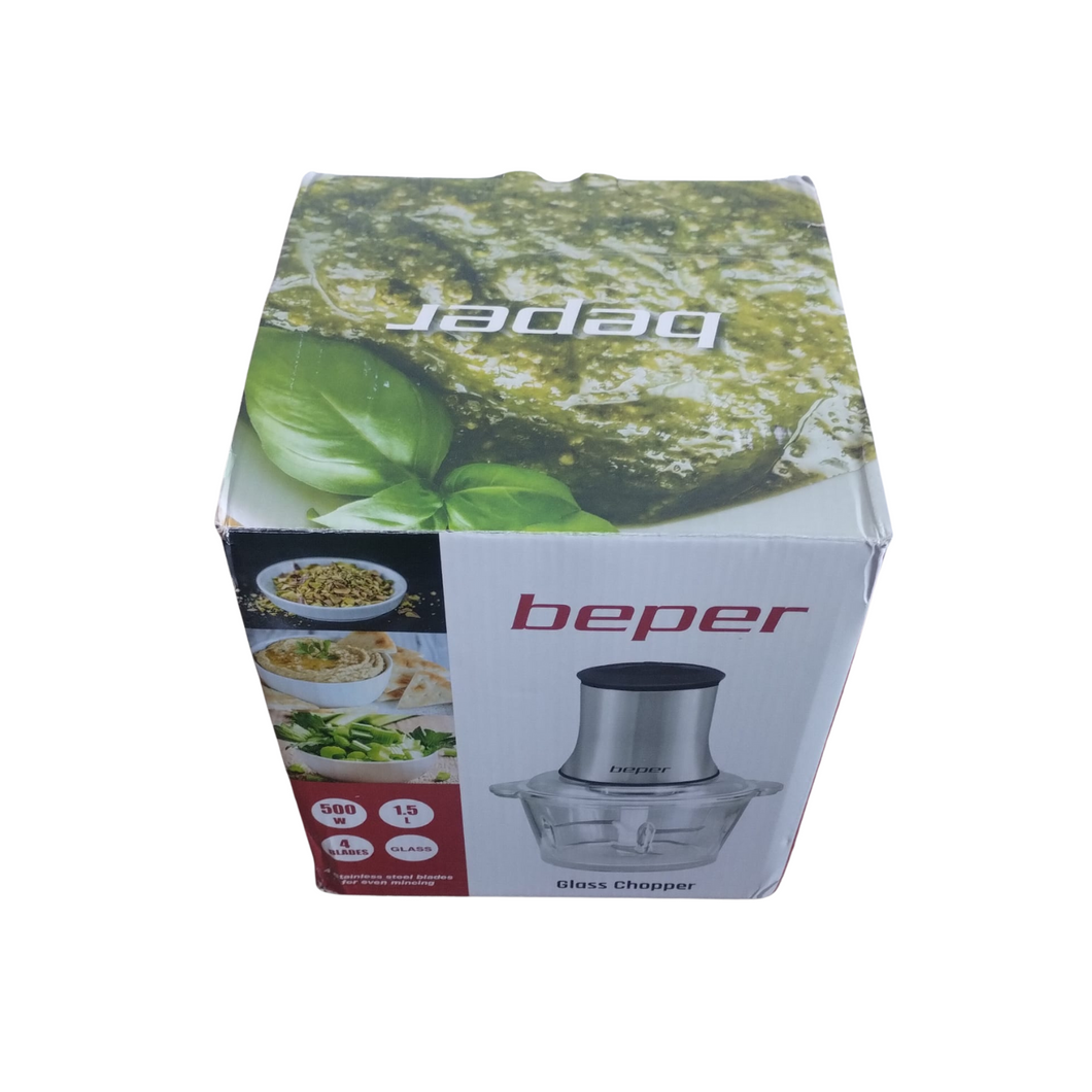 Zerkleinerer, Küchenmaschine aus Glas BEPER P102ROB001