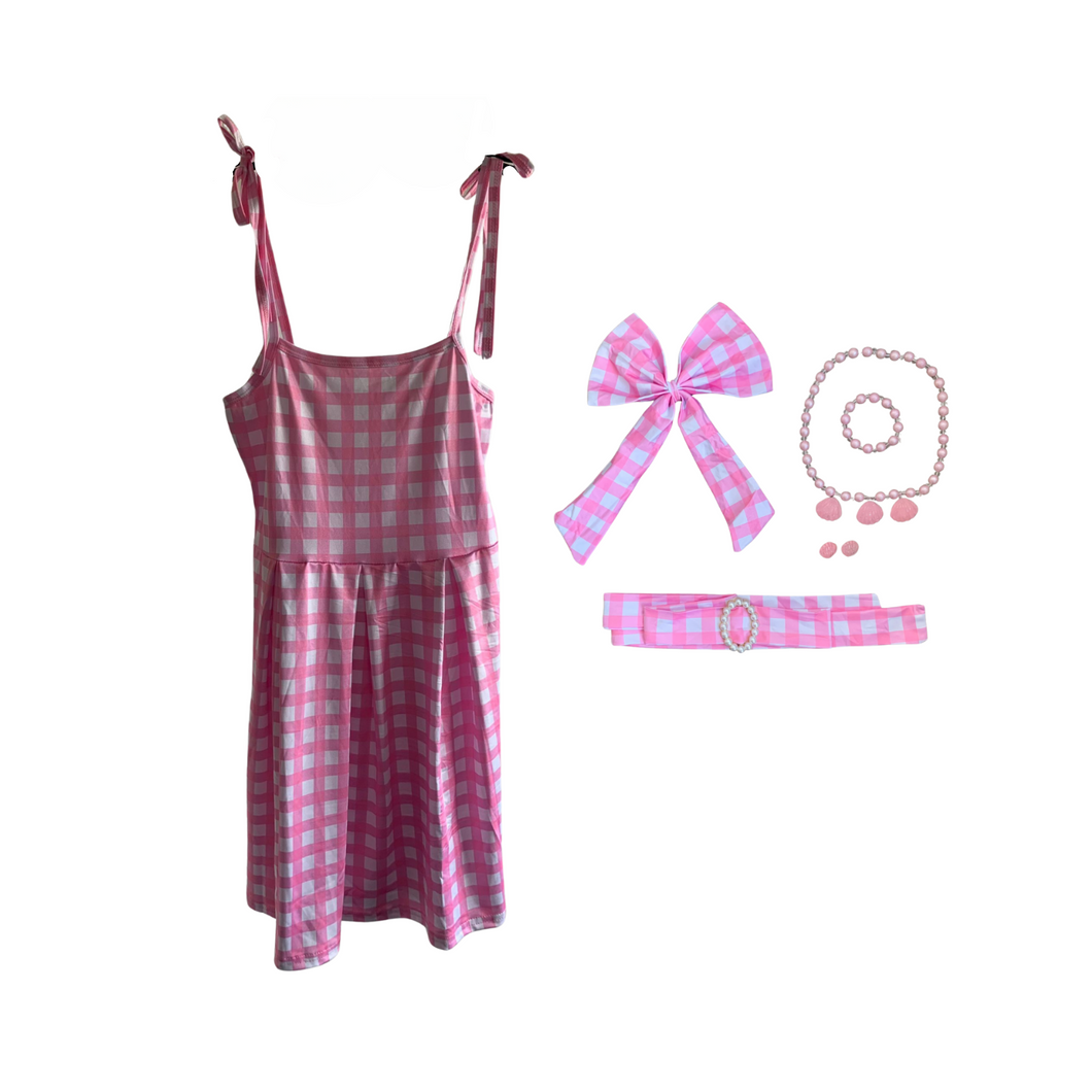 Kleid Prinzessin Rosa Barbie Kostüm für Kinder, Kleider Retro 130