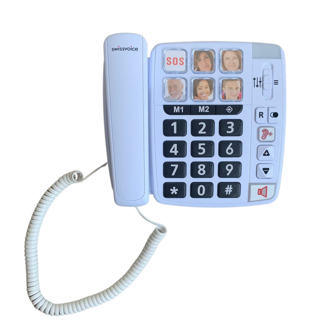 Schnurgebundenes Telefon mit extra großen Taste, Swissvoice Xtra