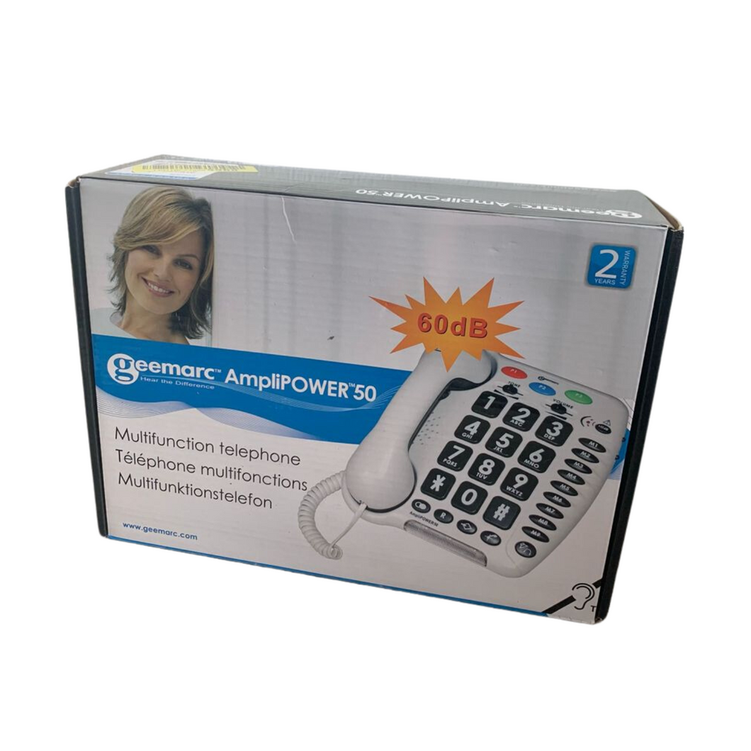 Telefon, schnurgebundenes Schwerhörigentelefon,Geemarc Amplipower