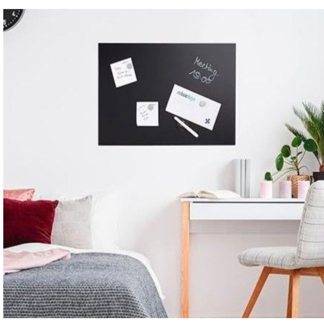 Magnetboard Glas Magnettafel Relaxdays inkl. 3 Magnete,100x60 cm