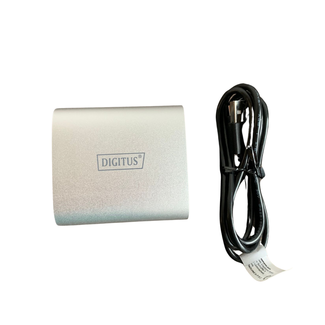 Digitus HDMI eARC Konverter/Extraktor, 0,5 m Micro USB-Kabel, Aluminumgehäuse, Grau