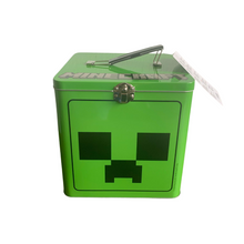 Lade das Bild in den Galerie-Viewer, Minecraft Keksdose Metall, große Blechdose mit Deckel
