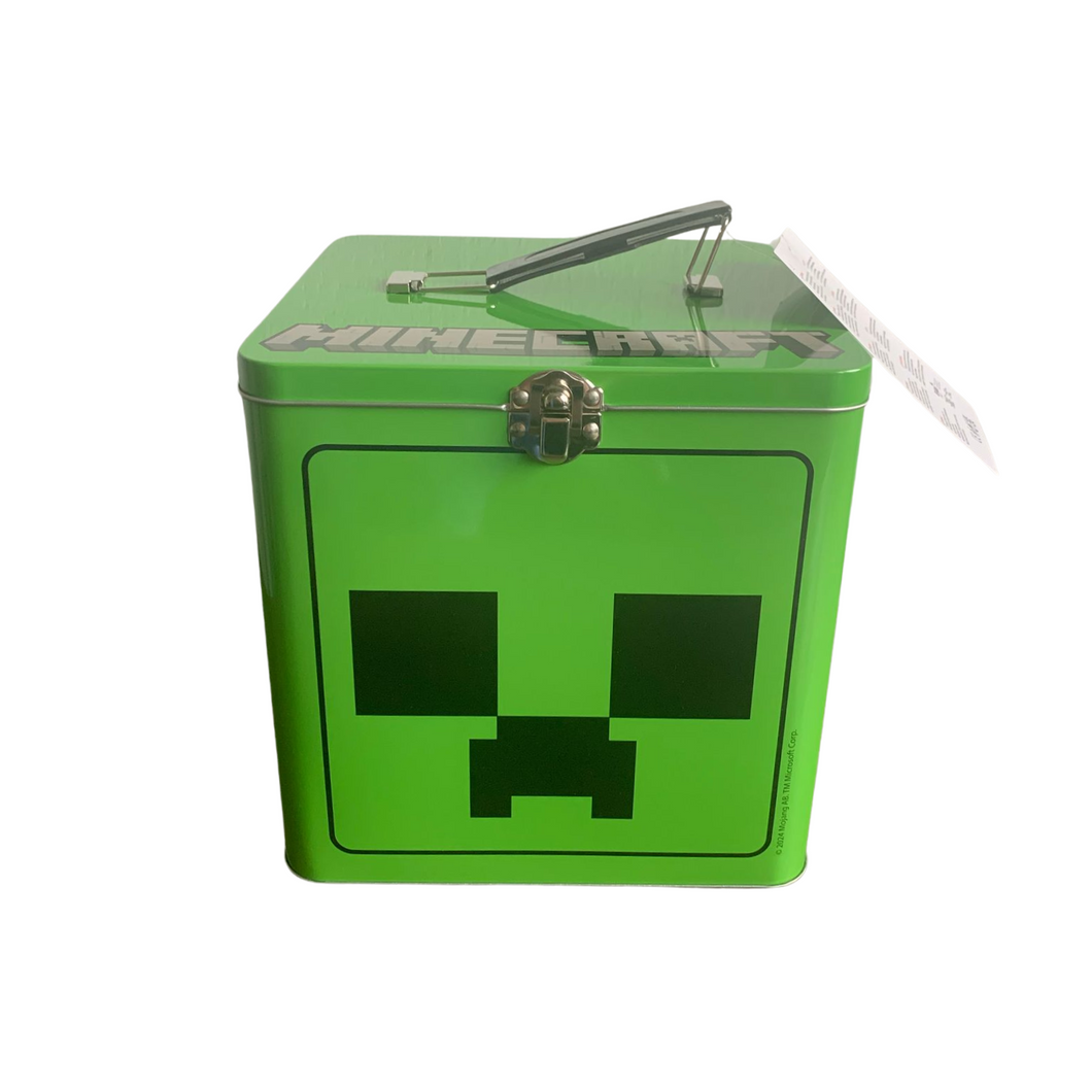 Minecraft Keksdose Metall, große Blechdose mit Deckel
