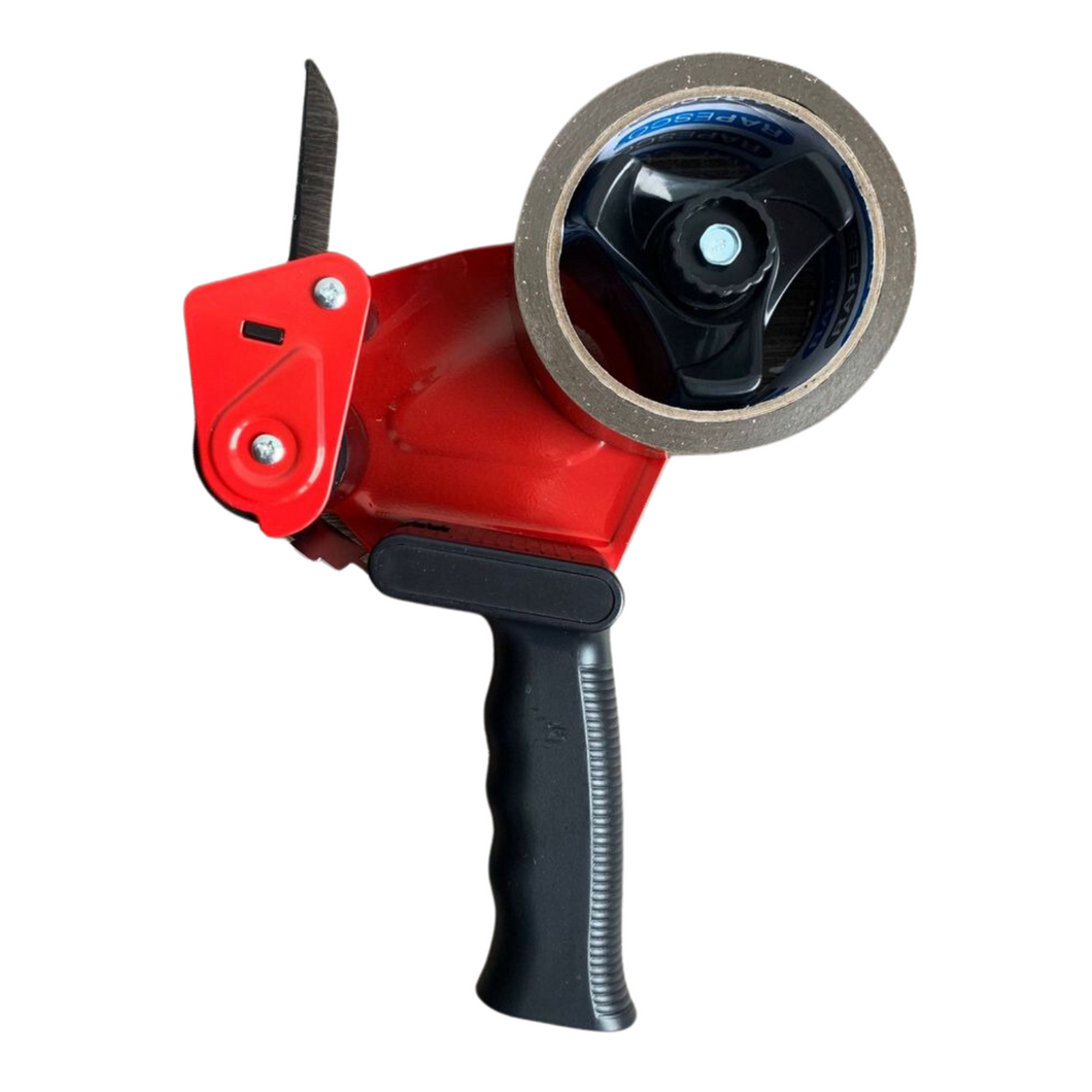 Handabroller mit 1 braunen Paketklebebandrolle,Rapesco Germ-Savvy