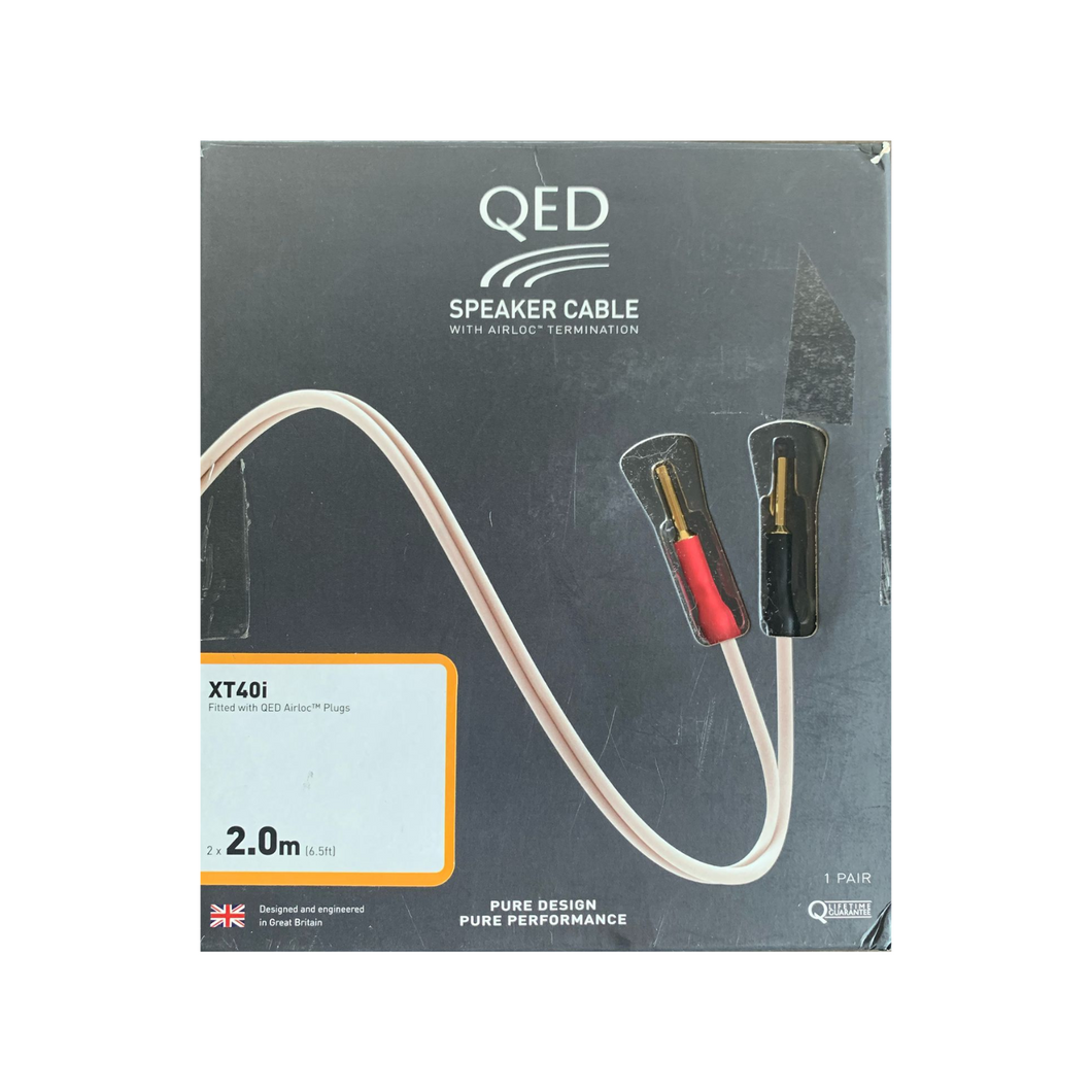 QED XT40i Referenz-Lautsprecherkabel Kabel, Speaker Cable, 2m