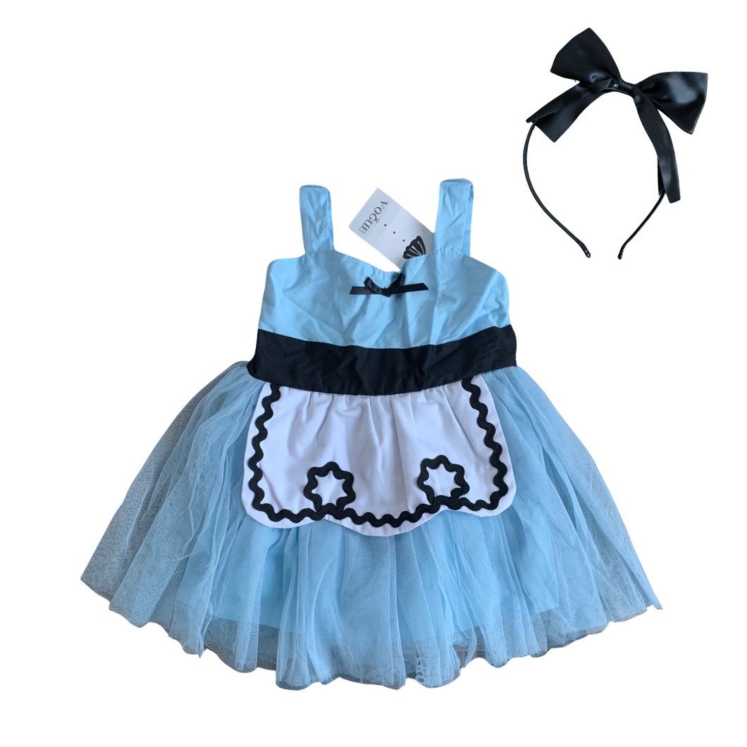 Kostüm Kinderkostüm Alice im Wunderland, Kleid Kleinkind, 70 (6-12 Monate)