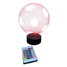 Lade das Bild in den Galerie-Viewer, FULLOSUN Kinder Nachtlicht Fußball 3D, Lampe mit Fernbedienung

