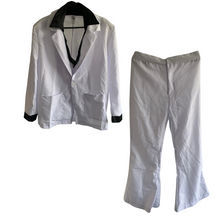 Lade das Bild in den Galerie-Viewer, Kostüm 1970er Retro Elvis Jahre Anzug Weiß Jacke mit Mock, Smiffy&#39;s, L

