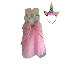 Lade das Bild in den Galerie-Viewer, Kostüm Kinderkostüm Kleid Einhorn Prinzessin, 160
