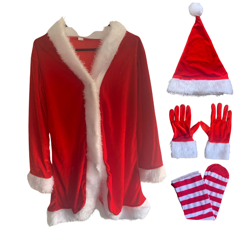 Kostüm Damen, Weihnachtsmann, Nikolaus Kostüm Santa Claus