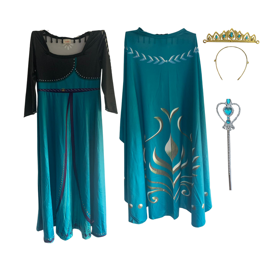 Kostüm Prinzessin Königin Anna Kleid für Mädchen, Eiskönigin, 110