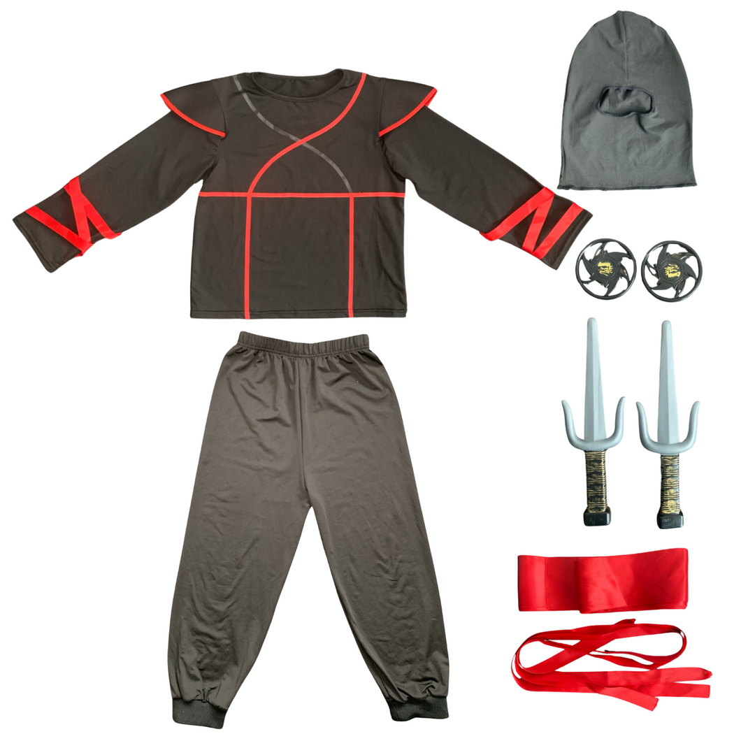 Kostüm Kinderkostüm Ninja 122-128 (7-8 Jahre)