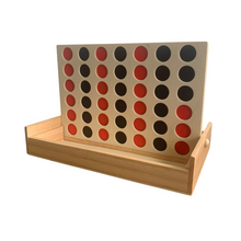 Lade das Bild in den Galerie-Viewer, Spiel vier in Einer Reihe, Jaques of London, Spielsteine und Box aus Holz
