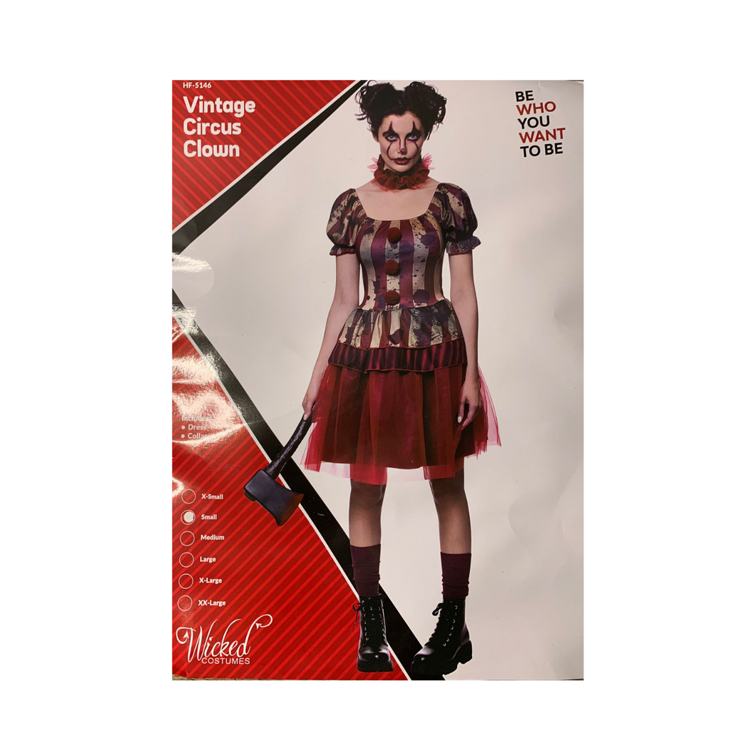Kostüm Damen Vintage Zirkus Clown, S (38-40)