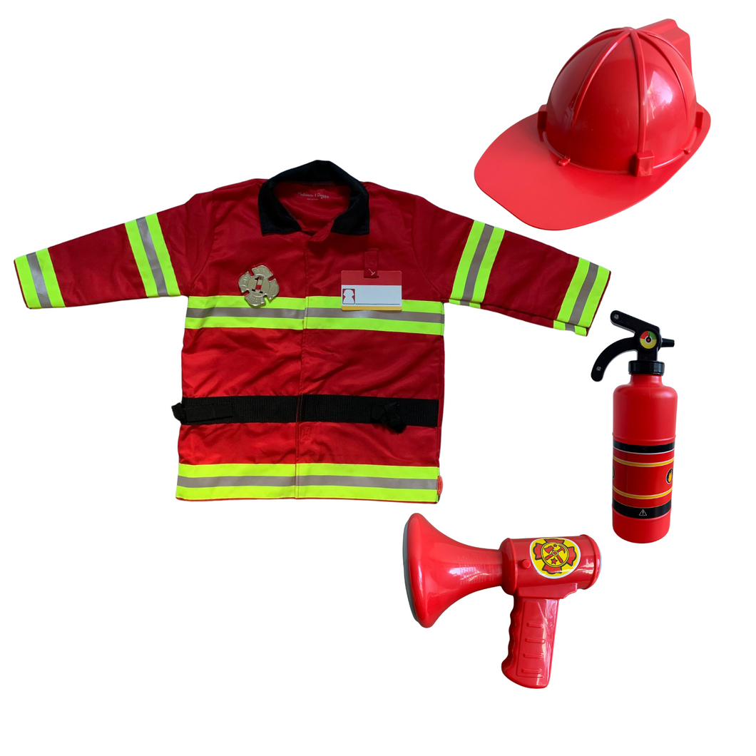 Kostüm Kinderkostüm Feuerwehrmann, Melissa & Doug, 3-6Jahre