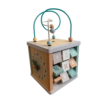 Lade das Bild in den Galerie-Viewer, Motorikwürfel aus Holz, Activity Würfel Motorik Spielzeug
