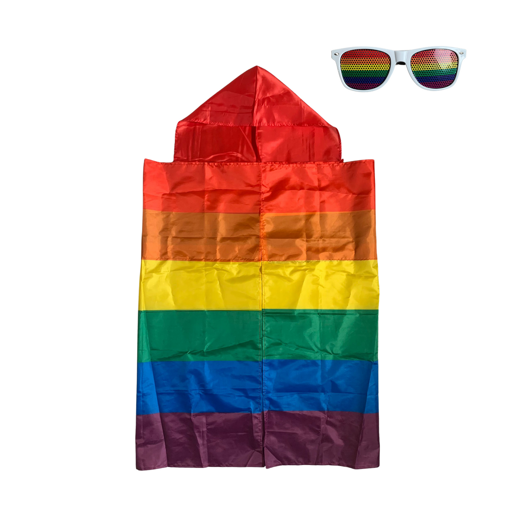 Umhang Regenbogen 150*90cm