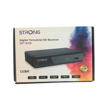 Lade das Bild in den Galerie-Viewer, STRONG - DVB-T-Decoder Full HD – SRT8109 – Recorder-Funktion – kompatibel mit HEVC265 &amp; Dolby Digital Plus – HDMI-Anschluss, Scart, USB – Elektronischer Programmführer – Schwarz
