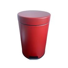 Lade das Bild in den Galerie-Viewer, Mülleimer, Kosmetikeimer, rot, 3l, Metall, Kela
