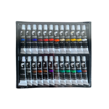Lade das Bild in den Galerie-Viewer, Zenacolor Ölfarben Set Tuben 24 Öl Farbe x 12ml, Oil Paint
