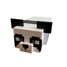 Lade das Bild in den Galerie-Viewer, MINECRAFT Mob Head Minis Panda Spielhaus Spielset,2-etagiges Haus
