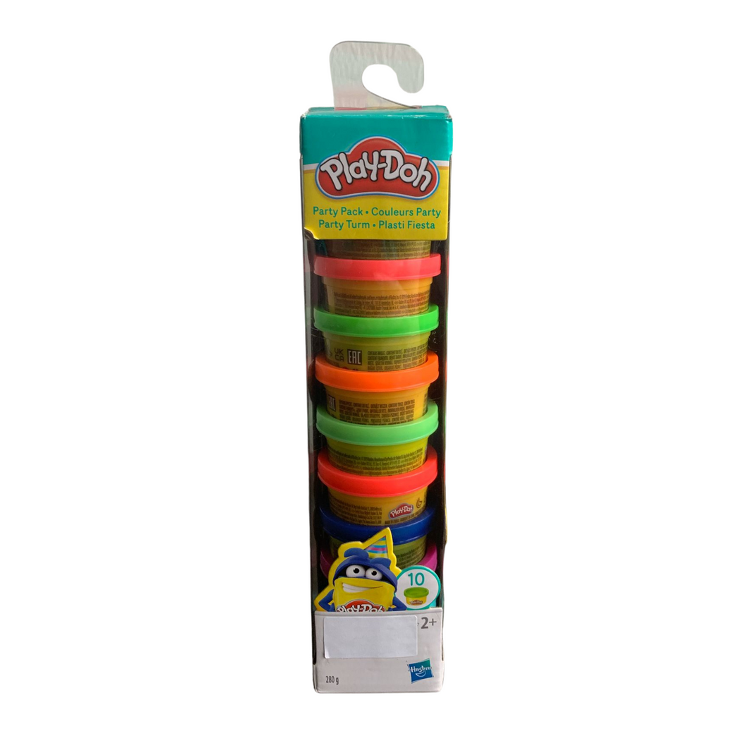 Play-Doh Party Turm mit 10 verschieden farbigen Dosen Play-Doh Knete, 280 g