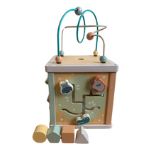 Lade das Bild in den Galerie-Viewer, Motorikwürfel aus Holz, Activity Würfel Motorik Spielzeug
