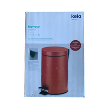 Lade das Bild in den Galerie-Viewer, Mülleimer, Kosmetikeimer, rot, 3l, Metall, Kela
