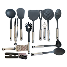 Lade das Bild in den Galerie-Viewer, 41-teiliges Küchenhelfer Set aus Edelstahl und Nylon, Kochset, KRONENKRAFT
