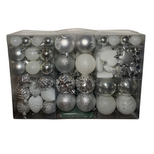 Lade das Bild in den Galerie-Viewer, Weihnachtskugeln Set Silber
